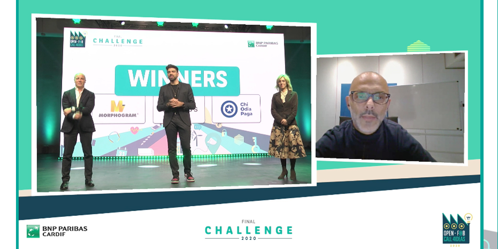 BNPPCardifIT's tweet photo. Isabella Fumagalli, @aveltri e @RangoneAndrea premiano i vincitori Morphogram, Keyless e COP - Chi Odia Paga.
#openfab #call4ideas https://t.co/bQTc2GOFFK
