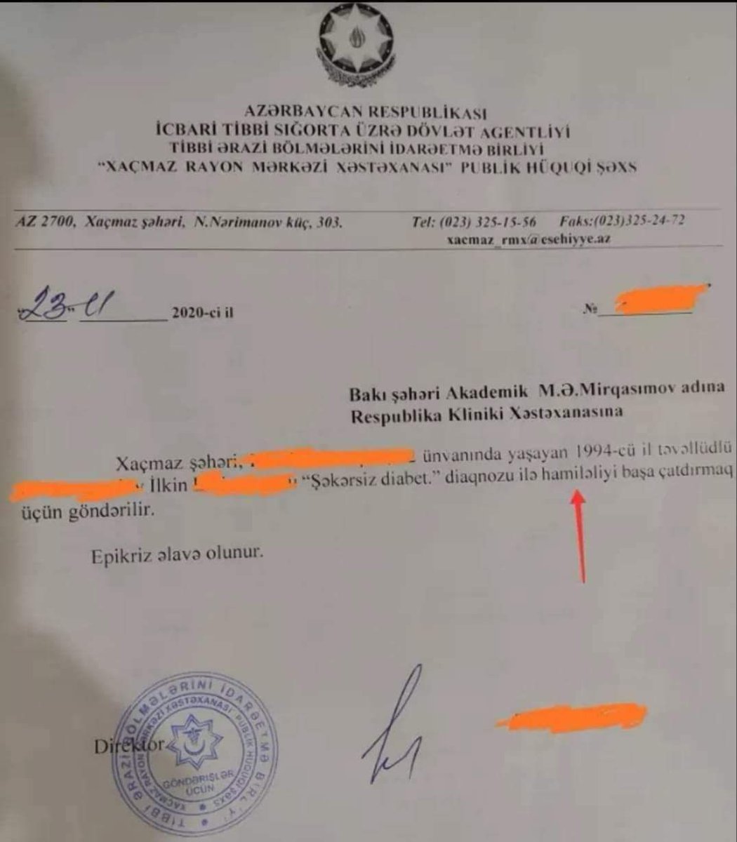 KMukhtarli's tweet photo. Millət müharibədən sonra normal həyata qayıdır, çox şükür. Xaçmazda İlkin adlı şəxsə hamiləlik diagnozu qoyulub. Allah əlində ovcunda qoysun! Amin! 
#QarabağAzərbaycandır #Azerbaijan #AzerbaijanVictoryInKarabagh #KarabakhisAzerbaijan https://t.co/mkyOI2G2PA