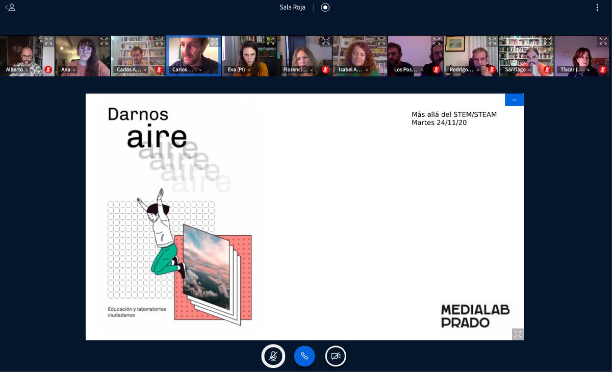 medialabMM's tweet image. Comenzamos la 5ª sesión del grupo #DarnosAire que reflexiona sobre cómo aliviar la presión que existe sobre lo escolar y los centros educativos en particular.

Usamos el texto de @acorsin "Dejarse atrapar por preguntas" como detonante para hablar del #STEM medialab-prado.es/documentos/dej…