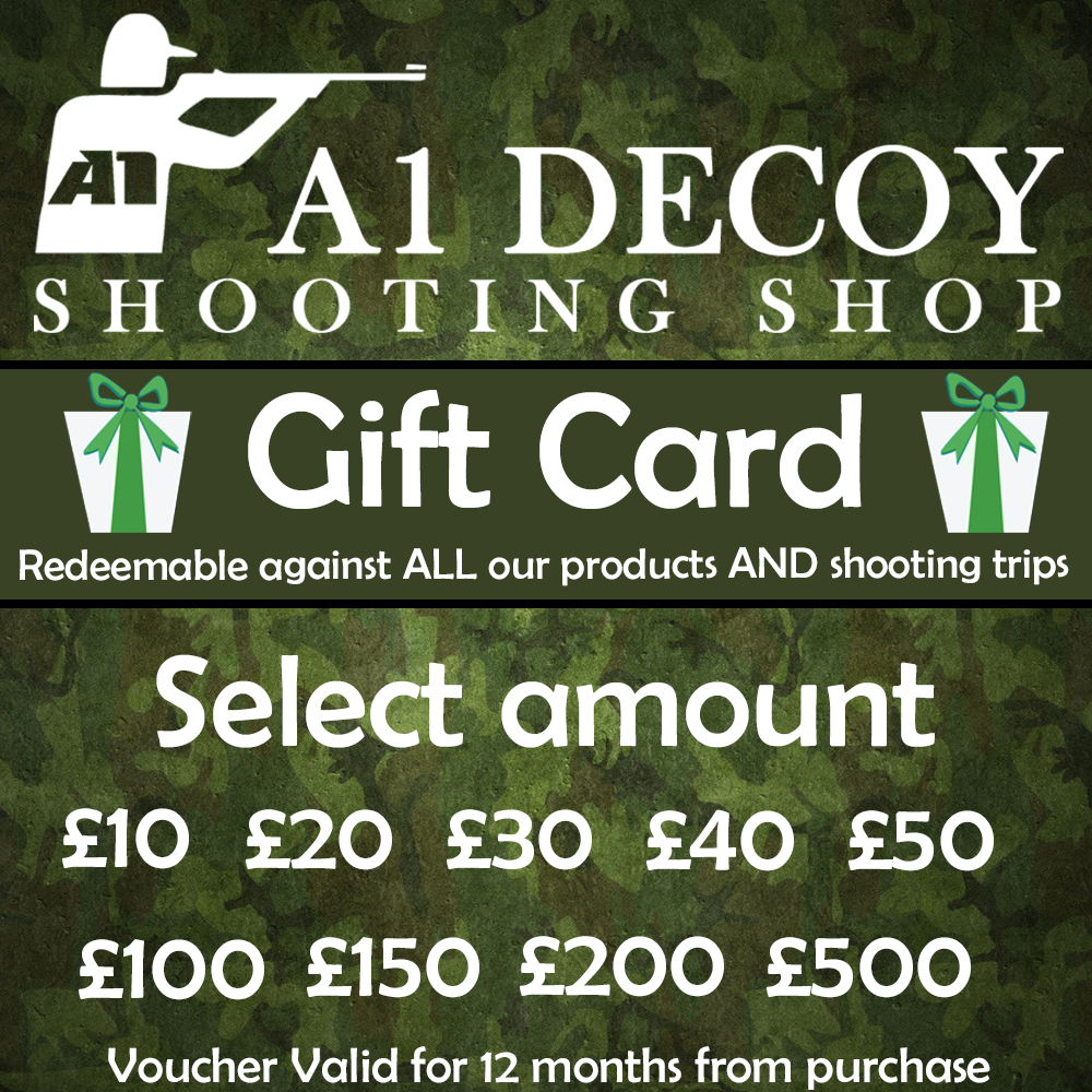 Introducing A1 Decoy GIFT CARDS just in time for CHRISTMAS. The perfect stocking filler for the hunter who has (almost) everything.
a1decoy.co.uk/product/gift-c…