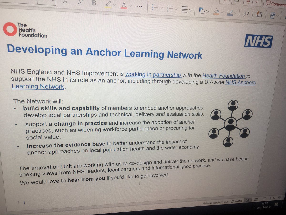 .<a href="/NHSEngland/">NHS England</a> <a href="/HealthFdn/">The Health Foundation</a> are working with the <a href="/Innovation_Unit/">Innovation_Unit</a> to design an Anchors Learning Network. We would love to hear your thoughts and for you to get involved! England.anchors@nhs.net <a href="/ElizabethCWade/">Elizabeth Wade</a> <a href="/VerityNHS/">VerityHinde</a> <a href="/NHSLocalGrowth/">Michael Wood</a> #nhsreset