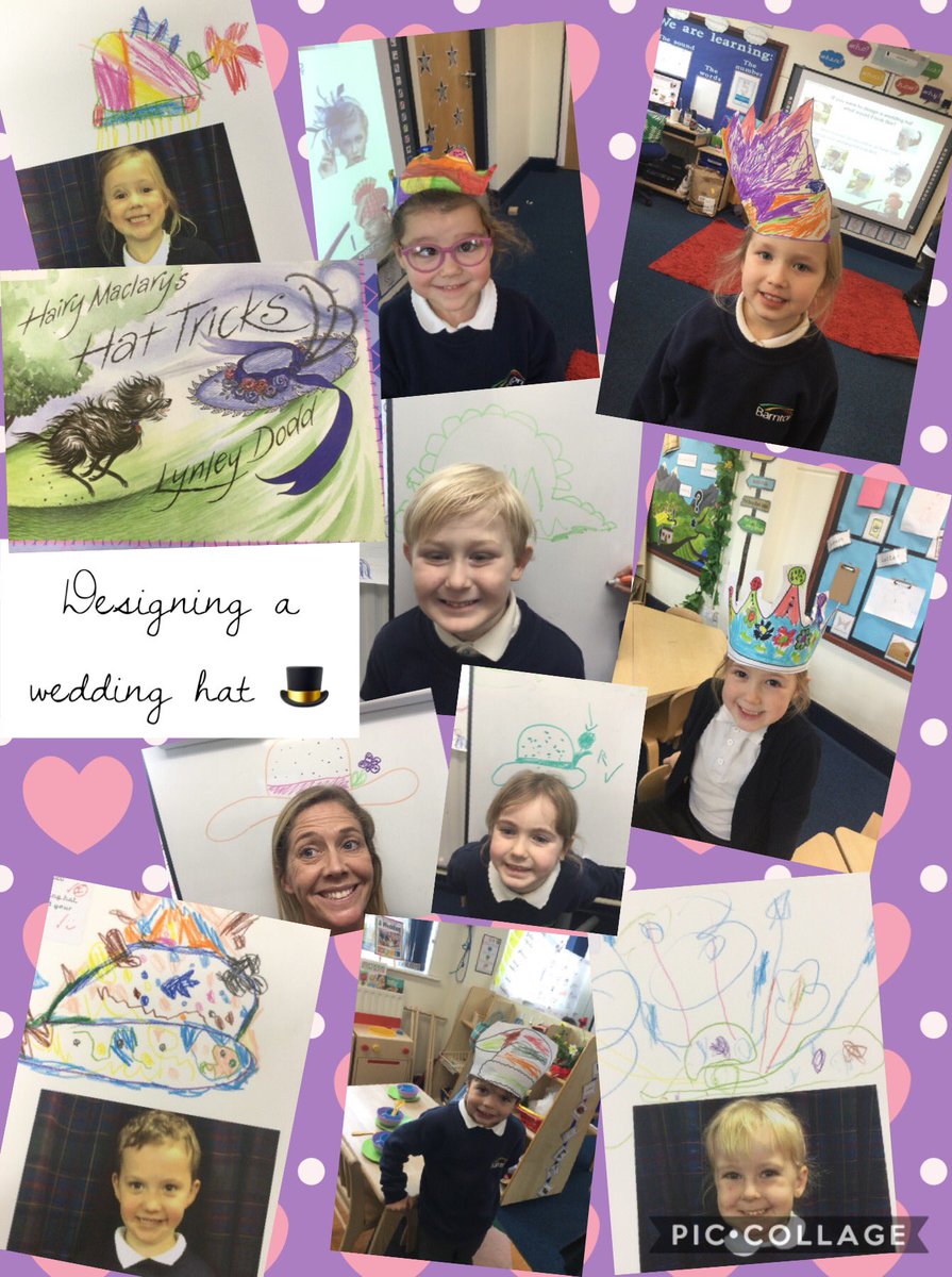 Exciting news! Betty the scarecrow has asked us all to join her and Harry at their wedding. She sent us the dress code; we’ll need a hat! What do you think of our fabulous designs <a href="/BarntonMrsL/">Alison Lawson</a> @barntonMrS? #BCNPSDT