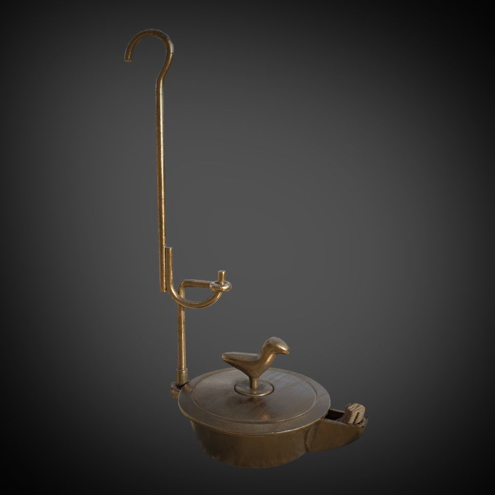 deadsignsgame's tweet photo. Hello ! 
We modeled this oil lamp, inspired of a real corsican lamp 💡
An authentic side, bringing a stressful atmosphere to our new game mode "U Palazzu" 👌

DeadSigns 💉💉

 #videogame #corse #indiegame https://t.co/Gskncwbi7I