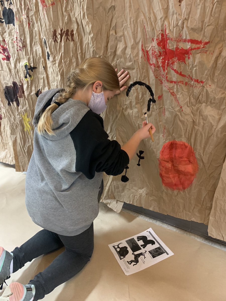 MsKWindsor's tweet photo. We are back in the Stone Ages today adding to La Grotte dAvalanche! @MsLKadar @SpringhouseMS https://t.co/NX7WiZeppv