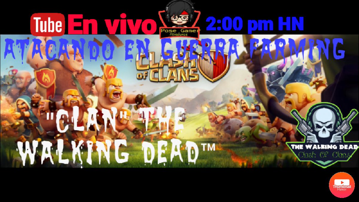 Hoy un directo atacando en guerra.

Los espero a las 2:00 pm Honduras 
<a href="/ClashofClansESC/">Clash of Clans ES</a> <a href="/twdcoc/">TheWalkingDeadCOC</a> 

youtube.com/channel/UC81z2…