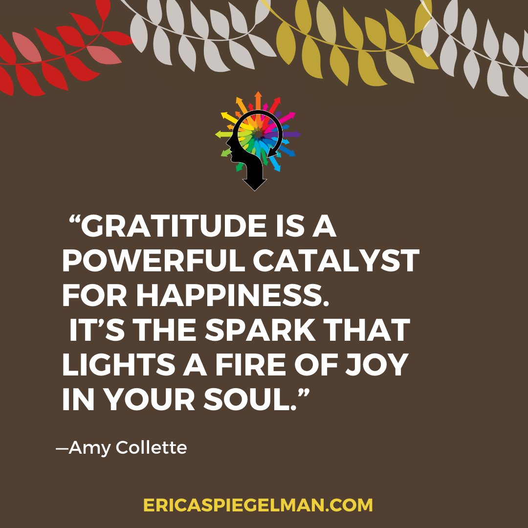 Although 2020 has been unpredictable, one constant for me has been the immense gratitude I feel for each one of you. Read my Thanksgiving Message.  - mailchi.mp/ericaspiegelma…