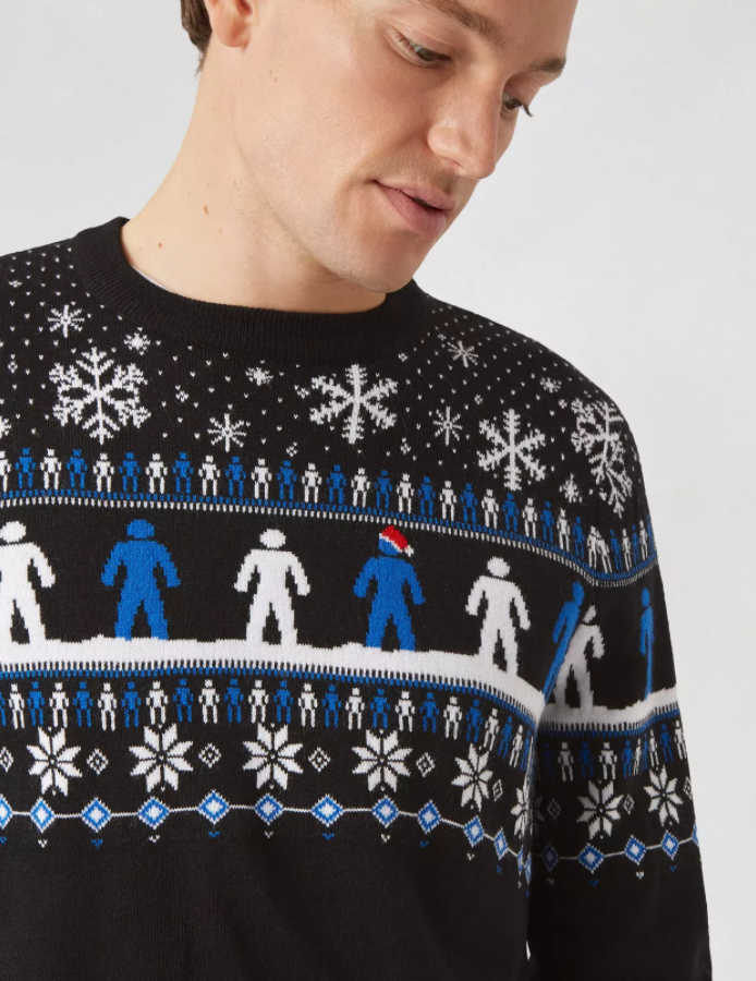 ProstateUK's tweet photo. Our Christmas jumper is back! 🎉  

With every purchase of this jumper, @Burton_Menswear will donate £5 to help us stop prostate cancer, so you can:

🎄 Raise awareness
🎄 Get into the Christmas spirit
🎄 Look amazing

Get yours here: https://t.co/aw2iKNzy5p

#MenWeAreWithYou 💙 https://t.co/xk4i7tvnoE
