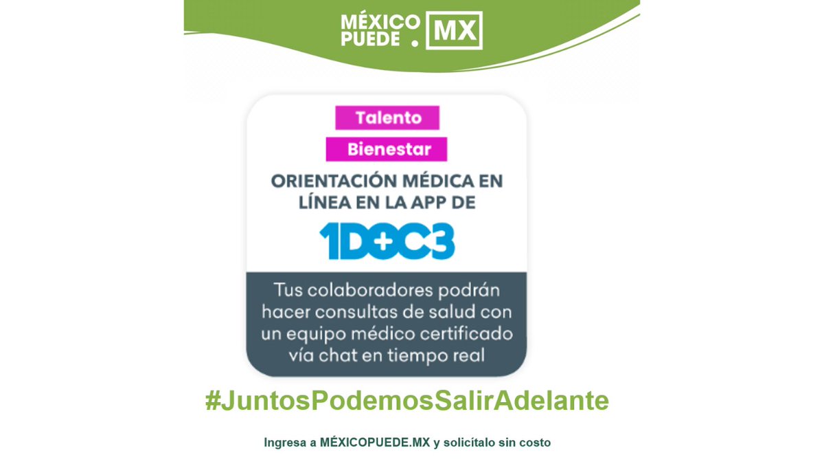 MxicoPuede1's tweet photo. Una vez más un agradecimiento especial a todo el equipo 1DOC3  #OrganizacionesQueSuman

Regístrate hoy mismo en el enlace de nuestra bio y forma parte de esta comunidad comprometida con México. https://t.co/5Ty4R36aaQ