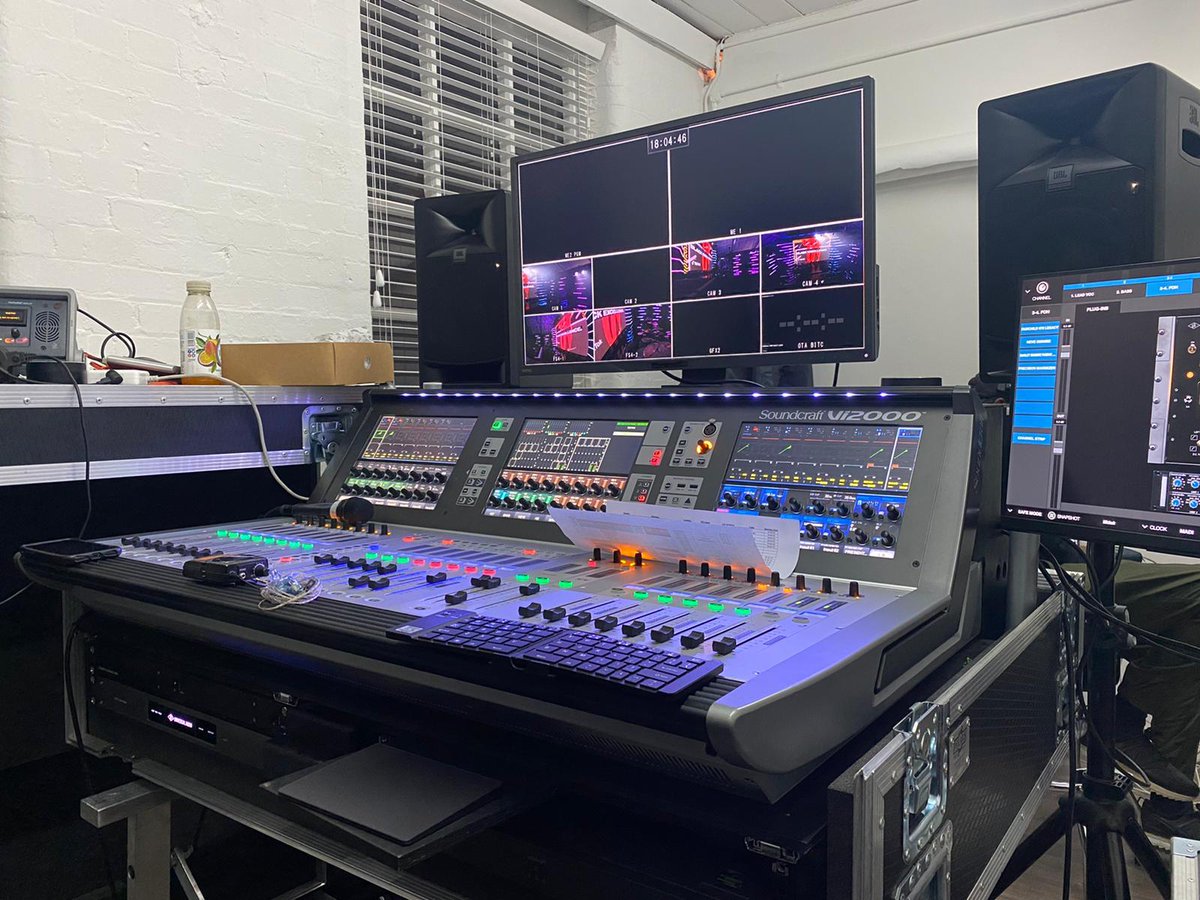 While collaborating with TikTok on an exciting livestream project for Black History Month, our incredibly talented friend Raphael Williams deployed the trusty #Soundcraft #Vi2000 digital mixing console! Learn more about Vi2000: bddy.me/3m0LyGY #HProEMEA 📸: Timmsy