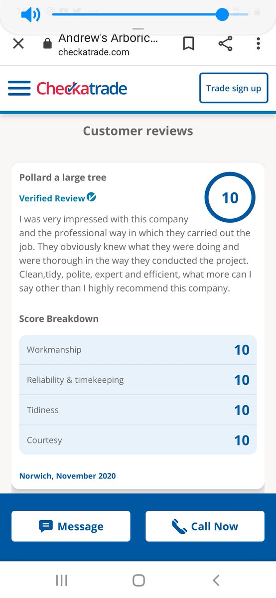 andrewturff's tweet photo. Todays job and review from our customer. 😎👍🌳
#thorpeend #norwich #norfolk 

https://t.co/moS5iUPzSZ 

@Checkatrade https://t.co/ndJCR1KkcR