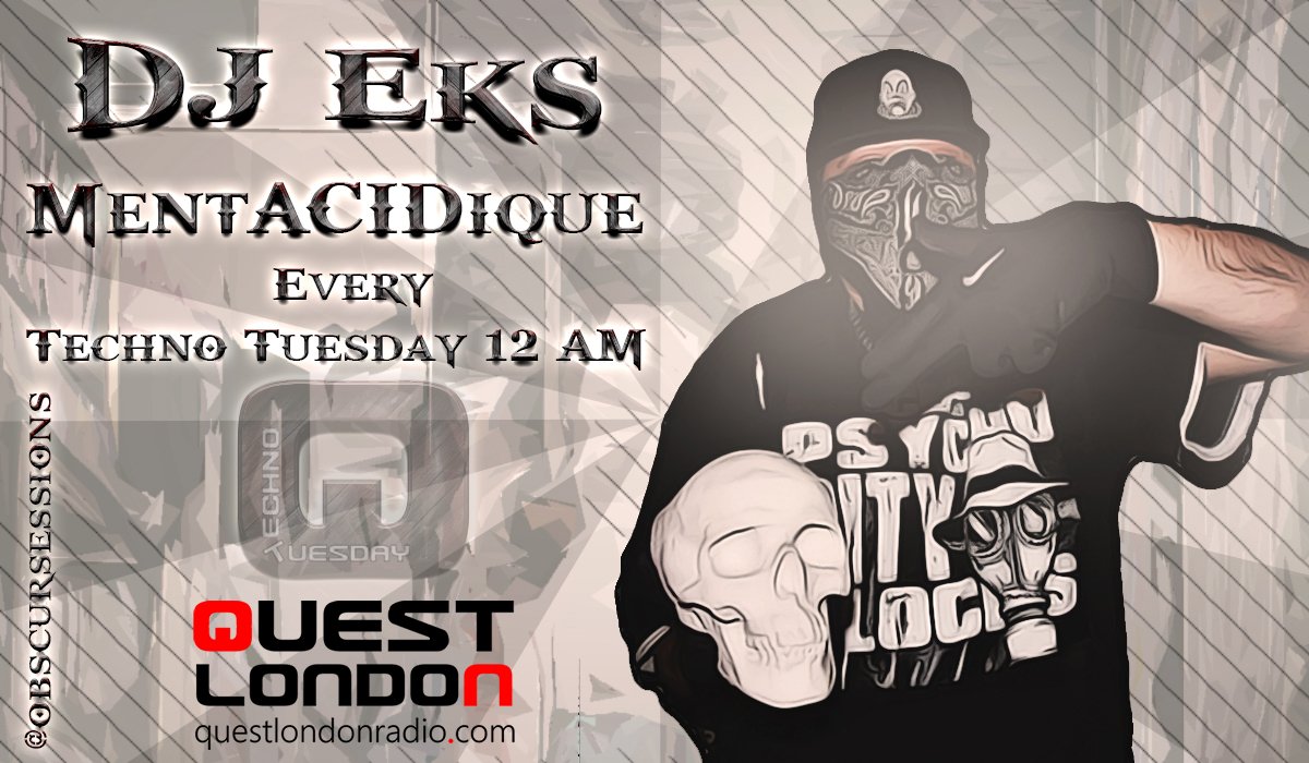 OBSCURSESSIONS's tweet photo. Don't forget to connect to https://t.co/tTfmXms3p9
You can find me like all the #Techno_Tuesday of 01ham for a new MentAciDique show
@petercruchmusic @PySohapy @MetalliBee @DJFixed313 @dmbuffalo1 @peterharich @ZERONEZERO3 @DutchDJMarz @x_raum @DjDiscDetroit @djhalleyseidel https://t.co/qoRatqDZEz
