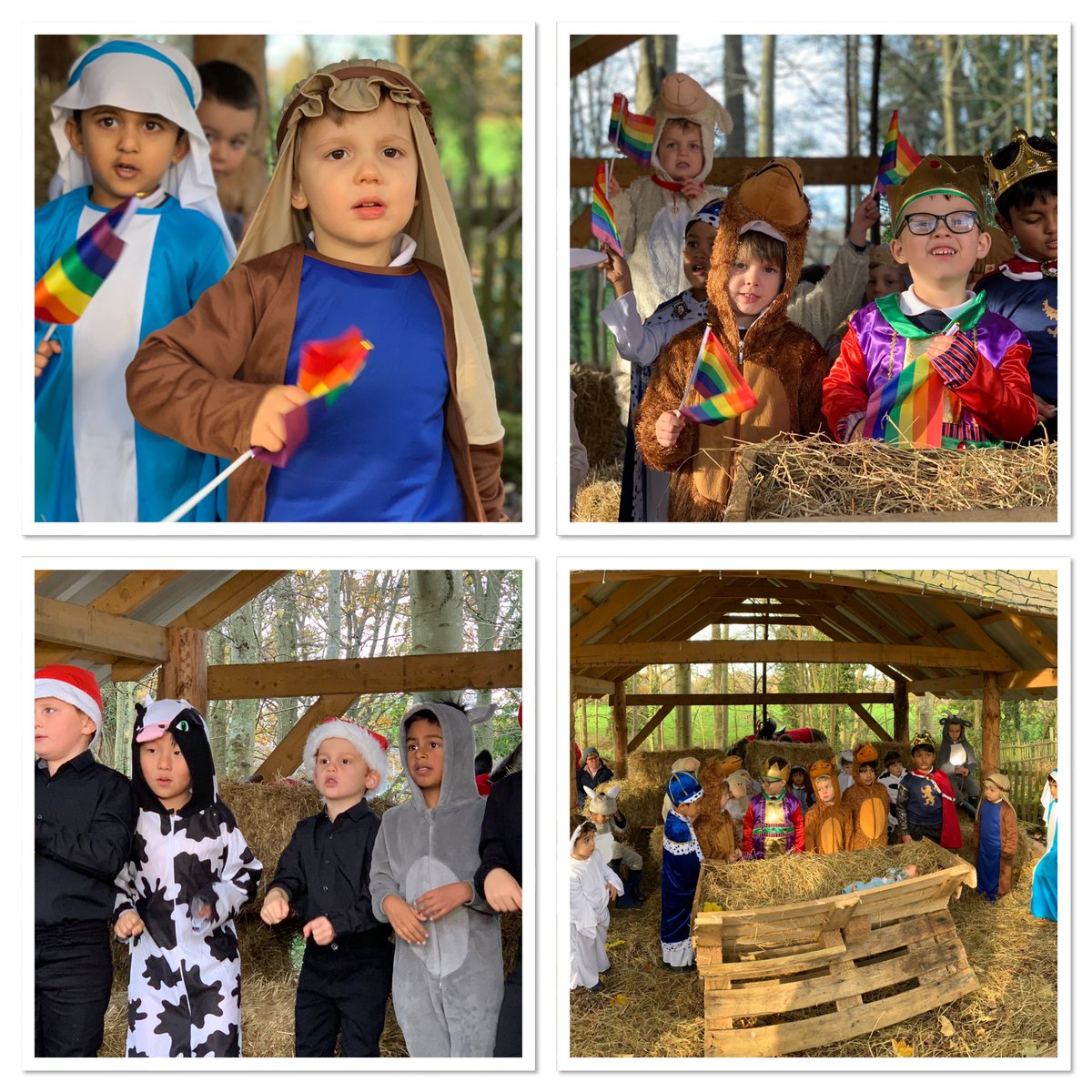 SJBheadteacher's tweet photo. We’ve had such a wonderful day with the Pre-Prep boys filming this year’s nativity story. Live donkeys, hay bales &amp; a camera crew didn’t phase them in the least: they were terrific... as were the donkey rides afterwards as a reward for their wonderful singing/acting. @SJBWindsor https://t.co/5VhYmtUDDi