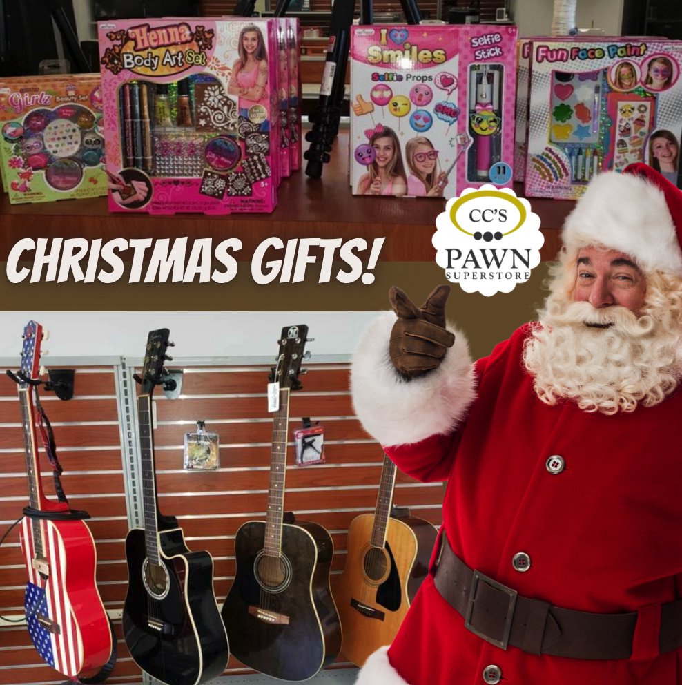 CCPawnStore's tweet image. We've got a LARGE SELECTION of unique Christmas gifts for the kiddos in stock!! Make a plan to visit CC's Pawn Superstore TODAY!! Also, on BLACK FRIDAY, we will have 25% OFF ALL JEWELRY!! You can find us at 628 E Prien Lake Road in Lake Charles.
#PawnShopsLakeCharlesLA #CashF ...