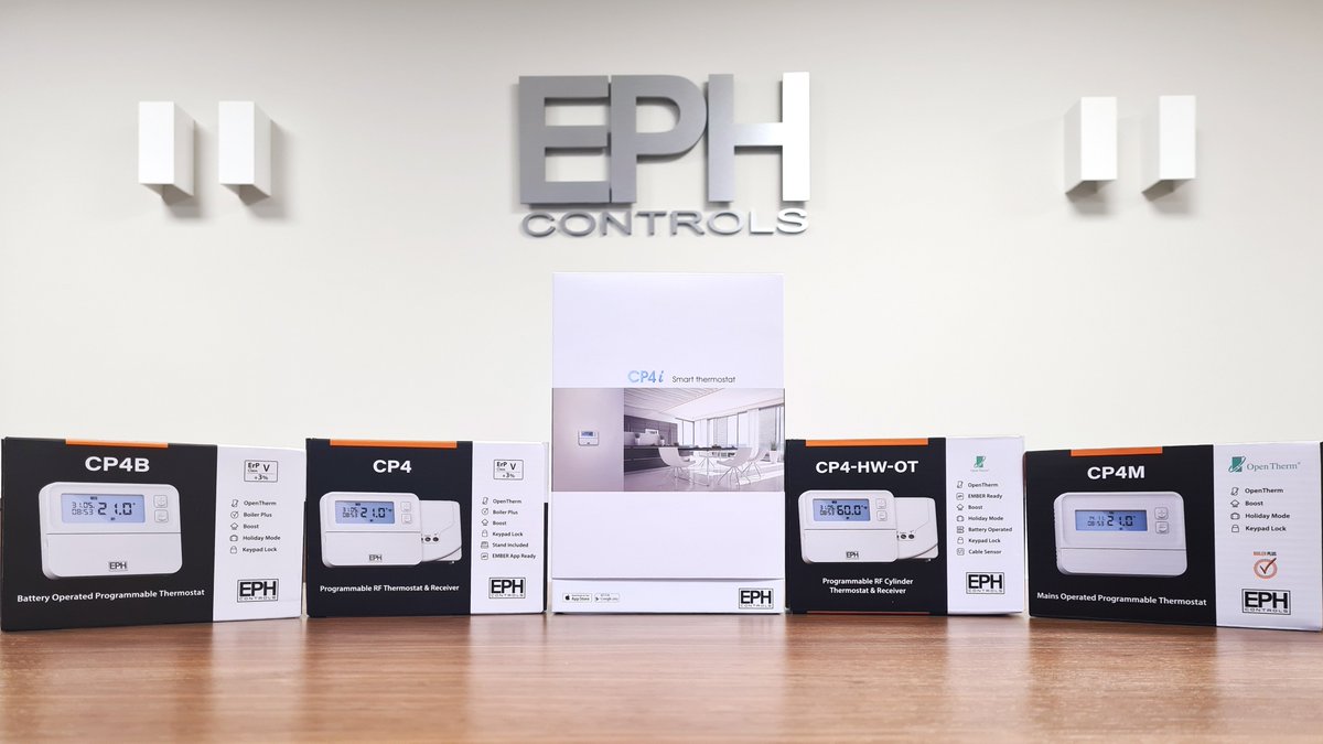 EPH CP4M Mains Operated PROGRAMMABLE Room Thermostat