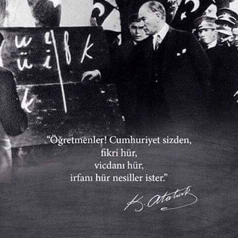 Baş Ögretmen Gazi Mustafa Kemal Atatürk ve tüm öğretmenlerimizin..
Öğretmenler günü kutlu olsun.