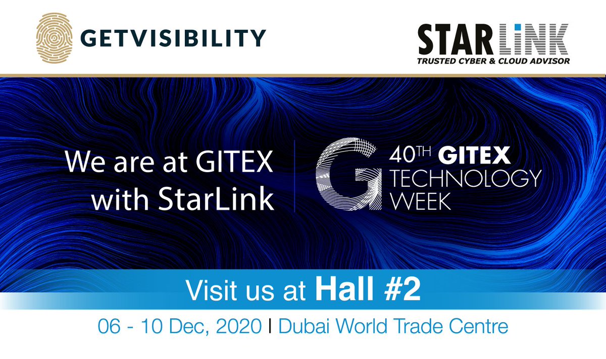Get_visibility's tweet photo. We are at GITEX this year with StarLink to showcase our niche technology offering and to assist businesses overcome the current challenges and accelerate their digital transformation journey. 

BOOK A MEETING WITH US >> https://t.co/HO227VWZbI

#GITEX #GITEX2020 #Getvisibility https://t.co/dmMZK2dcr5