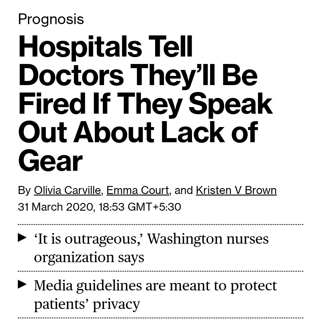 OBSERVATION:Whistleblowers in the US were fired for exposing details about the COVID-19 responseCONCLUSION:Whistleblowers in China were fired for exposing details about the COVID-19 response