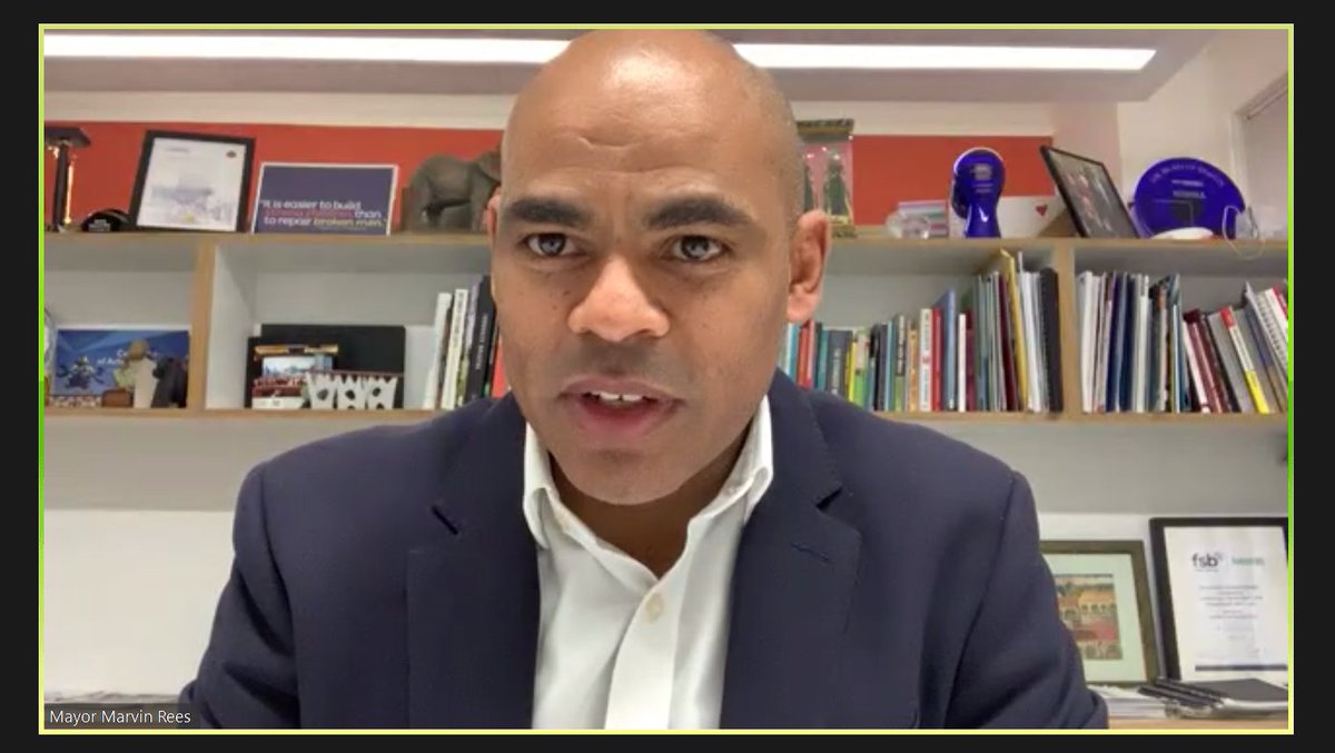 We're starting our event with  @MarvinJRees, Mayor of Bristol, UK, talking about role of cities on the world stage. Mayor Rees talks about his own time living in Philadelphia and the US, and Bristol's connections to Philly, with founder William Penn's father buried in the city.