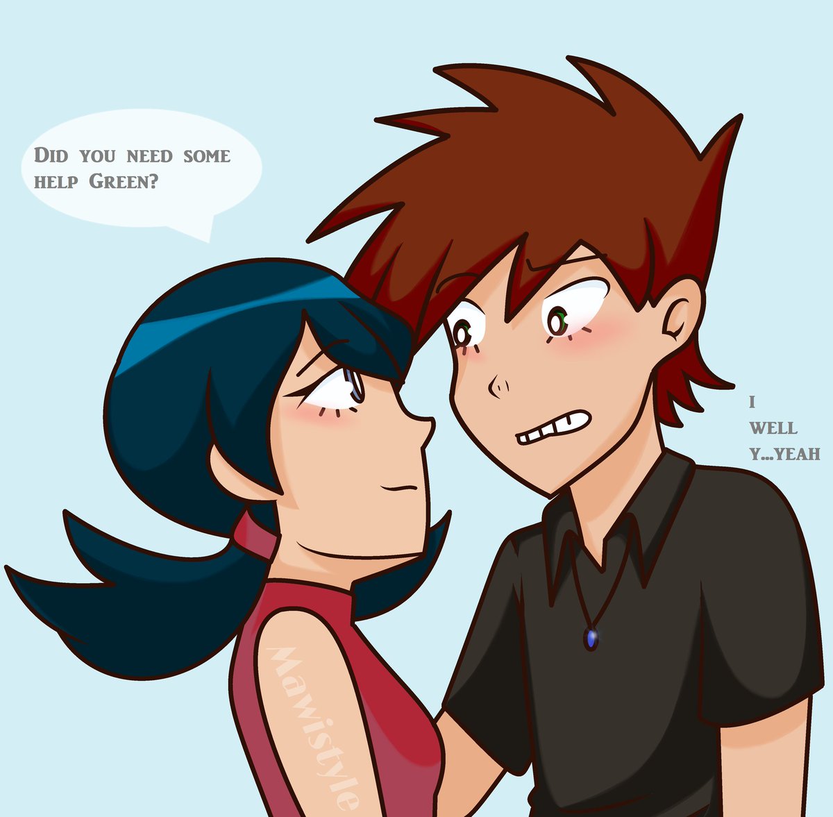 StyleMawi's tweet photo. Jadecrystalline jadecrystalline #jadecrystallineshipping 👁👄👁✊ I Stan this ship, they r otp material 😳💖
#pokemon #pokemonadventures #pkmn #trainergreen #trainercrystal #otp #pairing #ArtistOnTwitter https://t.co/2b4sRjPuwS