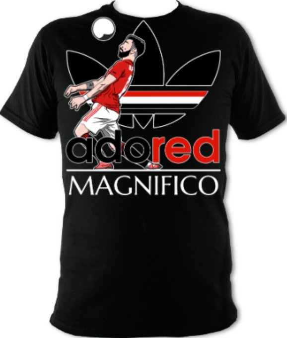 UtdadoRED_'s tweet image. *GIVEAWAY*
I'm Giving Away one of these adoRED Bruno Magnifico Tshirts in MEDIUM ONLY.

To Enter, all you have to do is
1. Follow @NicwMUFC
2. RT this Tweet to your followers.

Winner will be selected at random on 1/12/2020

Good Luck
#MUFC #ManUtd #MUNIBFK #brunofernandes