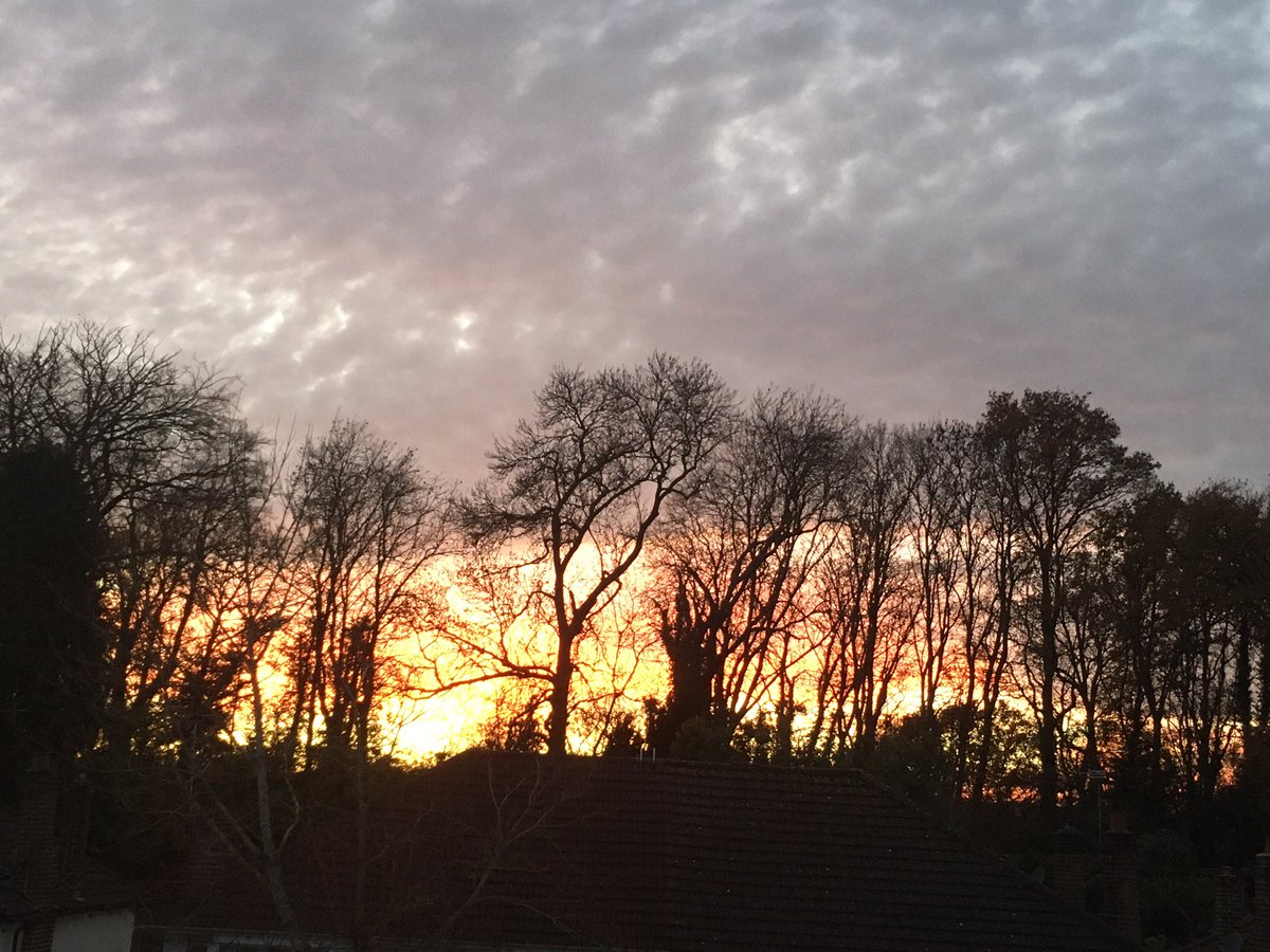 suesuesull1_sue's tweet photo. What a beautiful sunset tonight! Gorgeous colours! Hopefully a good sign for tomorrow! #haveagreatevening #twodownthreetogo https://t.co/9U9KsmTurR