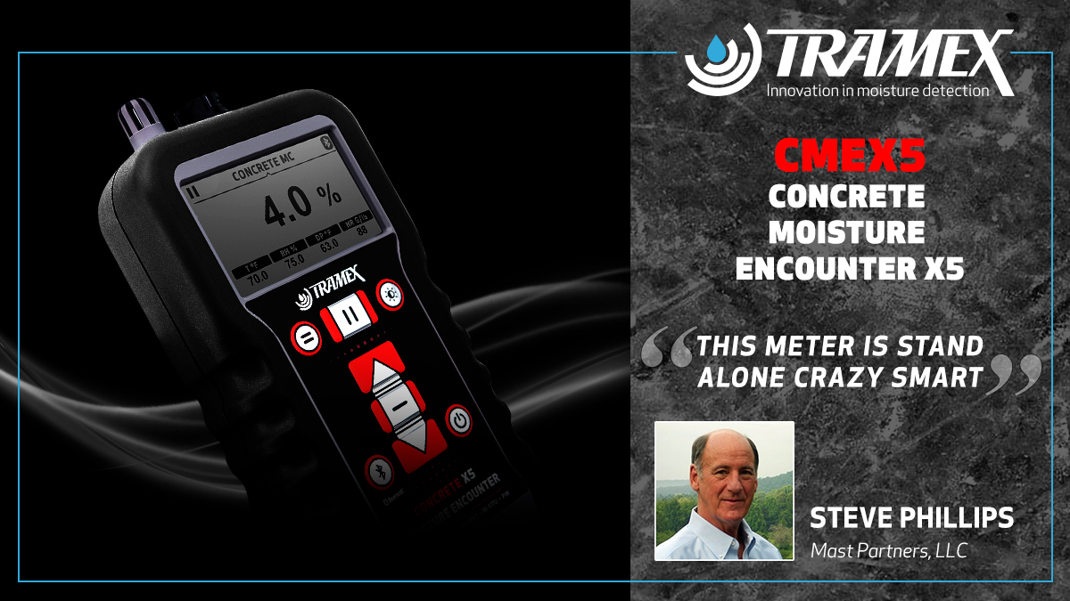 tramexmeters's tweet photo. Moisture Meter CMEX5
"This meter is stand-alone crazy smart"
Steve Phillips, Mast Partners, LLC
.
.
#concretemoisturemeter #concrete #concretemoisturetesting #concretemoisturedetection #flooring #floornginstallation #coatings #coatingsinstallation #tramex #CMEX5 #tramex https://t.co/p2k1E48gbM