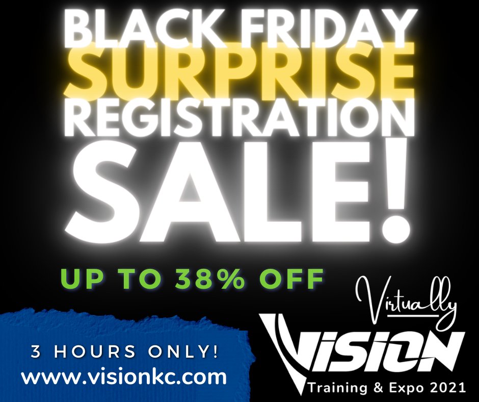 Could it be that the holidays are coming early?

THIS FRIDAY, from 11am - 2pm only, you can save BIG on your 2021 Virtually VISION registrations! (Just think of it as an early present from us!)

Find out more here: zcu.io/W0ZM