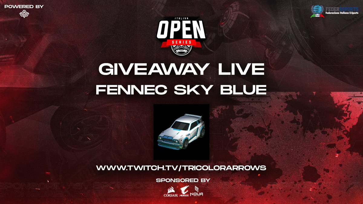 OpenSeriesRL's tweet photo. Ultimo giveaway della fase a campionato dell'Italian Open Series: questa sera avrete la possibilità di vincere una Fennec Sky Blue!
Vi aspettiamo alle 20:00 su https://t.co/k5bYm9gD9r!

#OverTheSky https://t.co/phjv60MVed