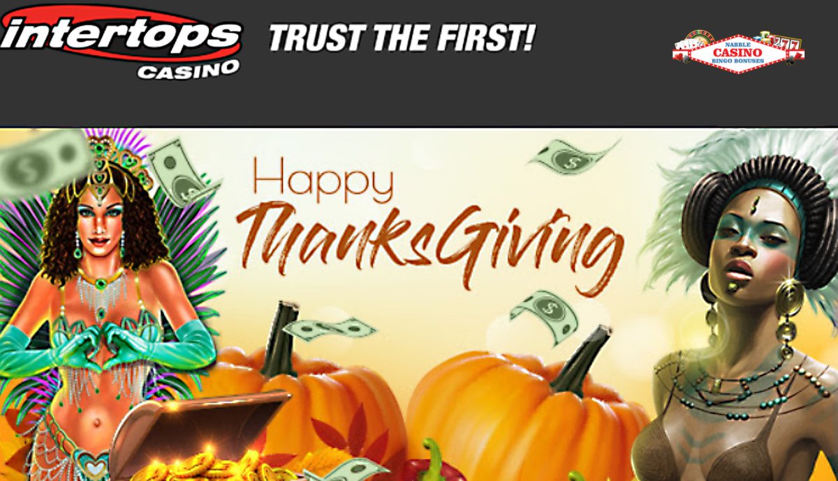 nabblecasino's tweet photo. Intertops casino bonus codes. Thanksgiving week match + free spins bonuses https://t.co/PVXHBSXCDZ #casino #slots #freespins #bonus #CouponCode #casinobonus #intertops #thanksgiving https://t.co/9t61OtQzec