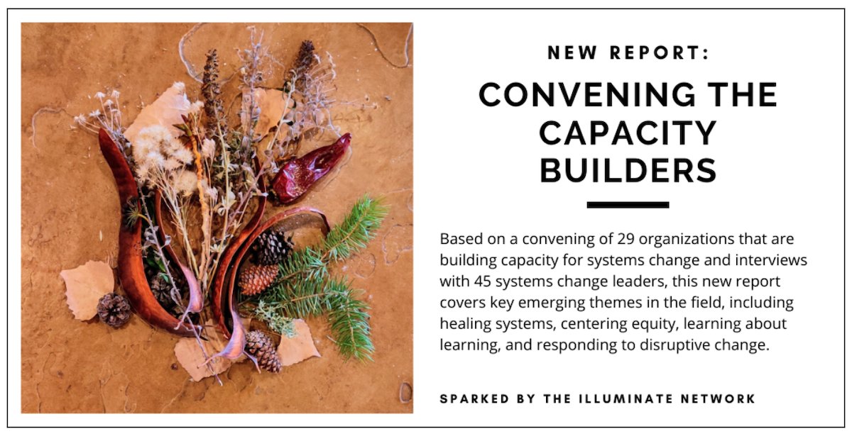 New report features insights from 45+ interviews with leader from the field of #systemschange, covering healing systems, centering equity, disruptive change, and more. Read it here: cutt.ly/Oyg0K7A
