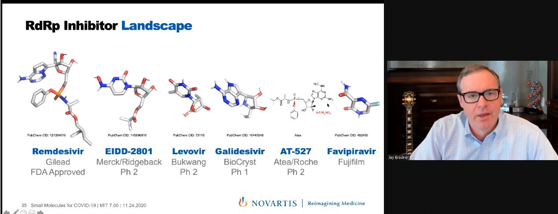 Dr. James Bradner. Lots of drugs under development for covid-19.