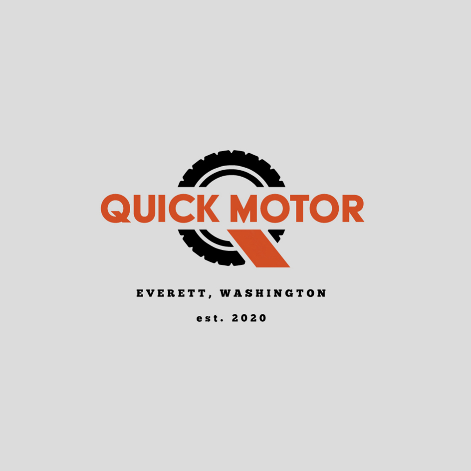 elefant_mx's tweet photo. Nueva chamba para Quick Motor, auto dealership de Everett, WA. #graphicdesign #logo #logodesign https://t.co/3CCwmHyHzt