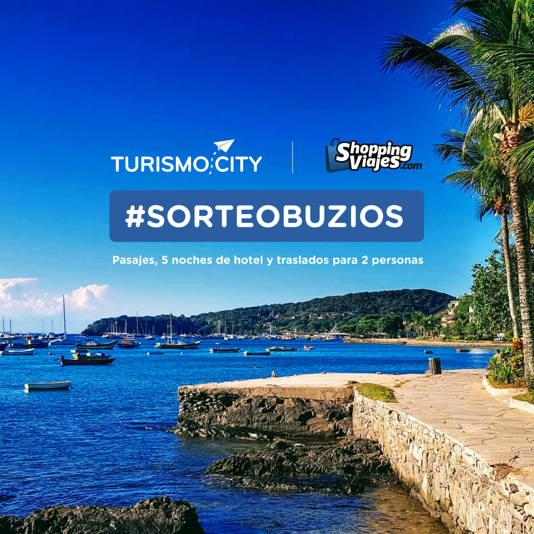TurismoCity's tweet photo. ¡Volvimos a viajar y volvieron los sorteos!
¡Junto a @Shopping_Viajes sorteamos un paquete para 2 personas a Búzios! ✈️🇧🇷🏝️ Incluye vuelos, 5 noches de hotel y traslados.
¡Enterate como participar! 👇🏼 https://t.co/2tyDAfo3iP