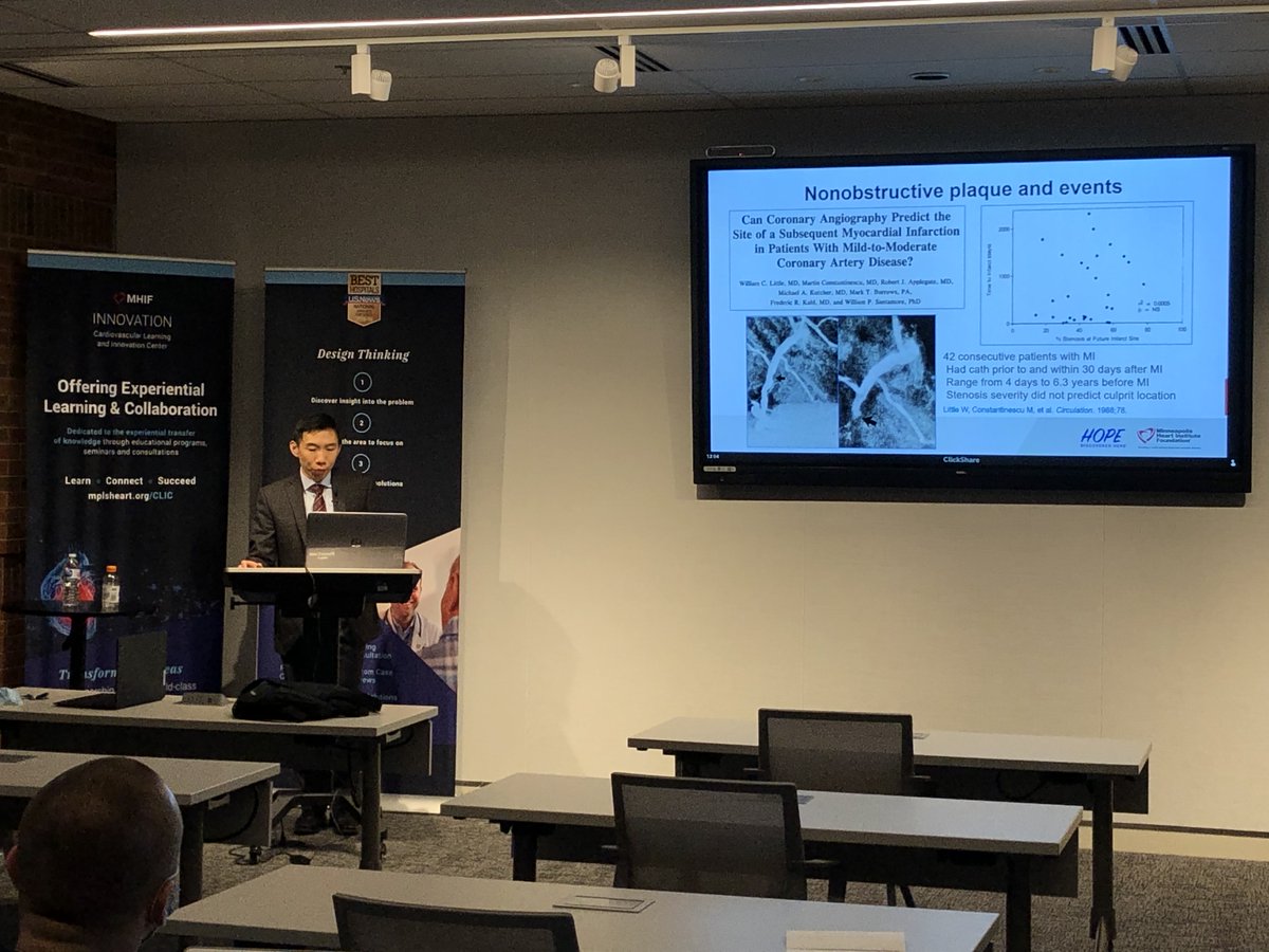 JohnRickertMHIF's tweet photo. Yesterday's @MHIF_Heart #Cardiovascular Grand Rounds presentation featured Dr. Victor Cheng. His presentation: CT imaging of coronary artery plaque: Substrate-based approach to coronary artery disease, is available for viewing here: https://t.co/J7PSSBVAeu https://t.co/8C80aZtQ0Z