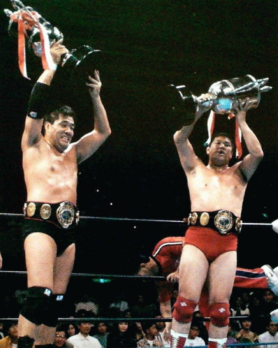 YujiTsuruta's tweet photo. ジャンボ鶴田 & 田上明 (Jumbo Tsuruta & Akira Taue)
#プロレス
#AllJapanProWrestling🗾
#ジャンボ鶴田✊ #JumboTsuruta
#田上明 #Taue https://t.co/Q7NKC35ABb