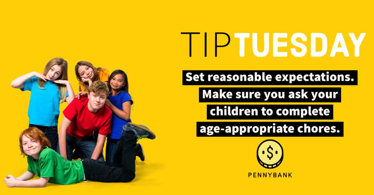 TIP Tuesday: Set reasonableg expectations. Make sure you ask your children to complete age-appropriate chores. #choresforkids #tiptuesday #parentingtips