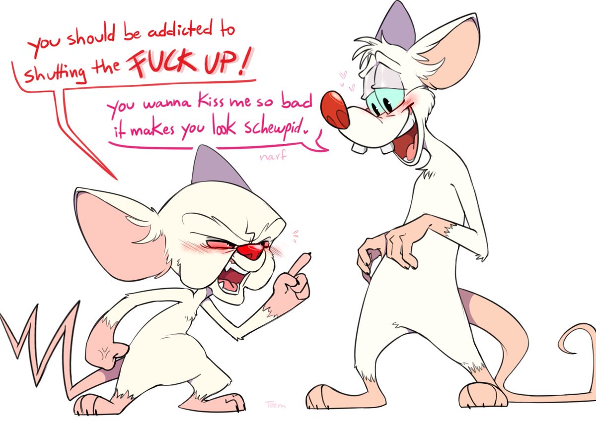 gay. rats.#Animaniacs #PinkyandtheBrain #Pinky #Brain.