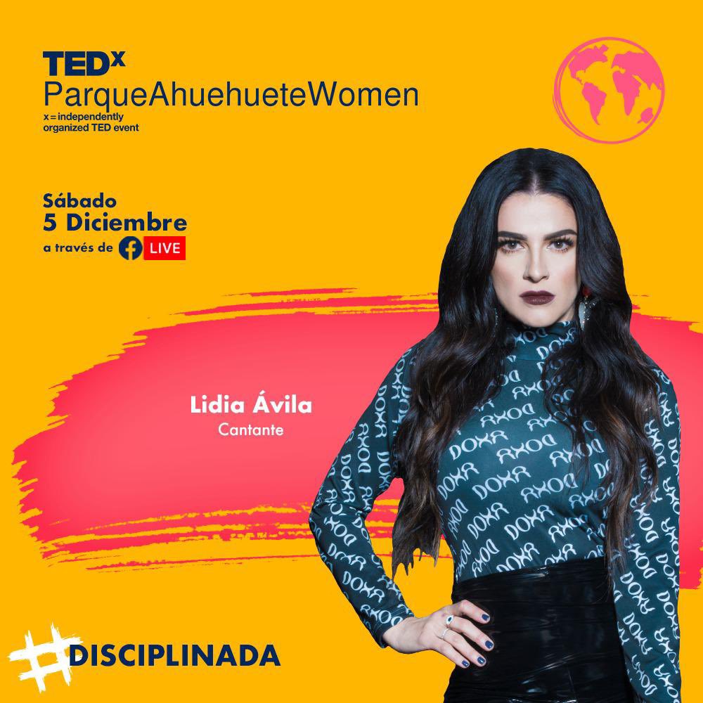 Me emociona anunciarles que voy a participar en #TEDxParqueAhuehueteWomen el próximo sábado 5 de diciembre, lo podrán ver a través de Facebook Live. Estaré platicando sobre cómo sobreponerse a una pérdida y poder salir adelante. ¡No se lo pueden perder! #TEDx #TEDxWomen