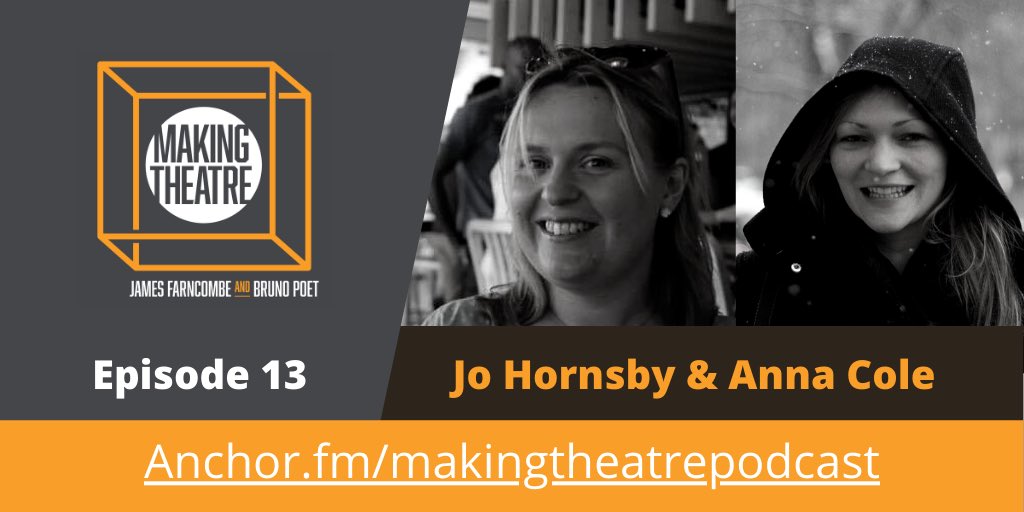 makingtheatrefm's tweet photo. Episode 13 is live. Jo Hornsby and Anna Cole talk candidly about life in the Planning Office of the ⁦@NationalTheatre⁩. https://t.co/XX5uj5Mu8F
