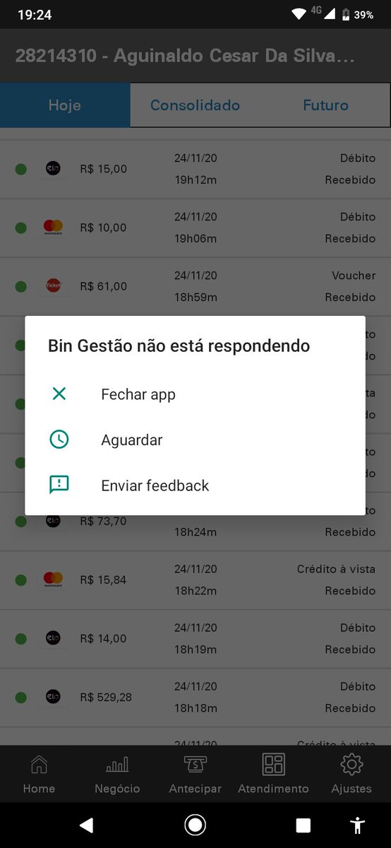 MarioCesarSevla's tweet photo. Esse App da Bin Gestão e bosta... 💩, são às mesmas coisas, ou seja, um monte de bosta... 💩 https://t.co/iR7OBsjNB0