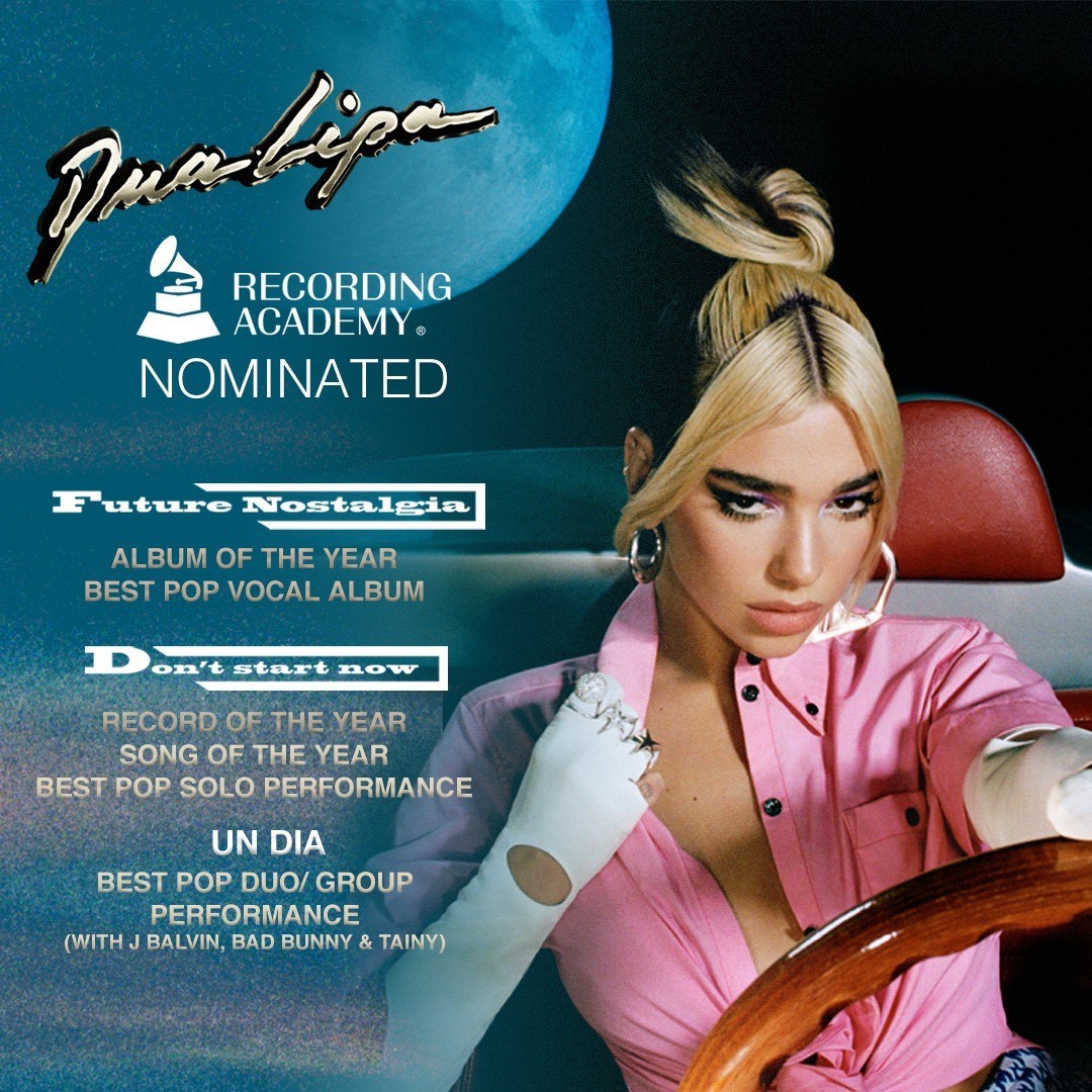 WarnerPromo's tweet photo. . @DUALIPA x @RecordingAcad!! 👏👏👏 https://t.co/tRIGrpYbrm