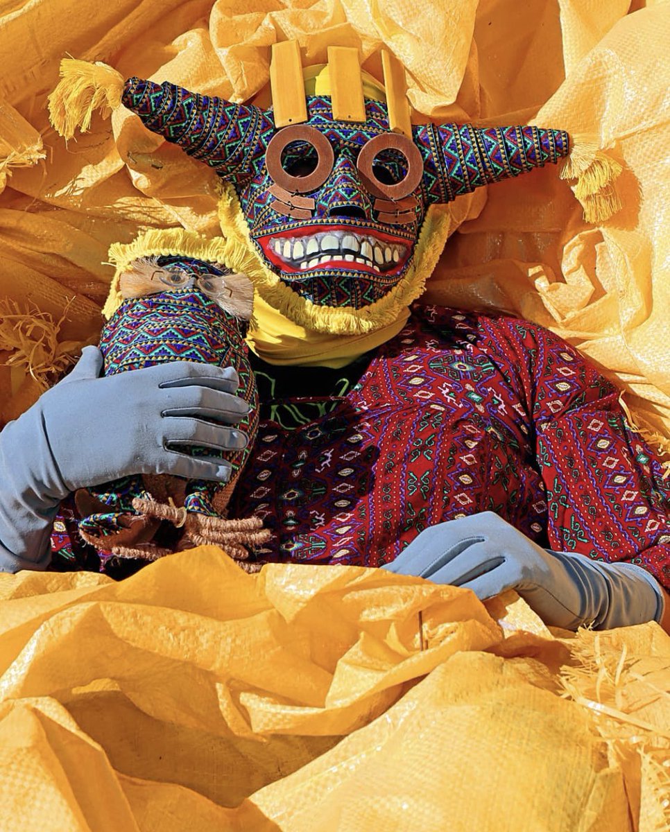 (...) The one wearing [the mask], furthermore, is identified with the god during the time of the ritual of which the mask is a part. He does not merely represent the god; he is the god.”