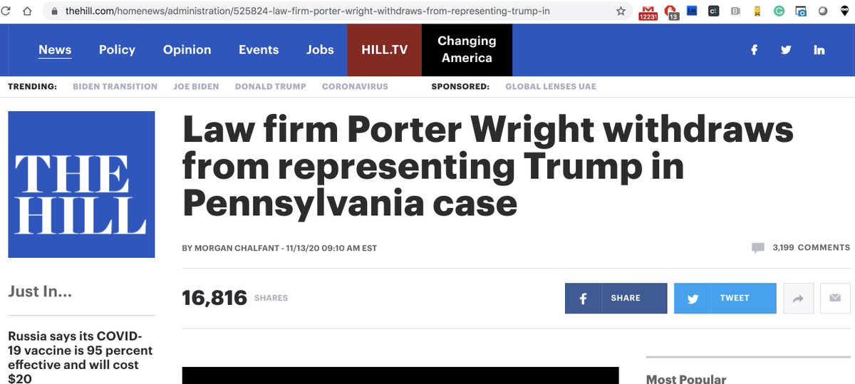 Another step he took, was to get rid of expensive Law Firms replacing them with cheaper options, such as Rudy Giuliani and his infamous legal team. So Giuliani, while pretending to proceed with legal battles, becomes a propaganda machine, requesting money from the base.