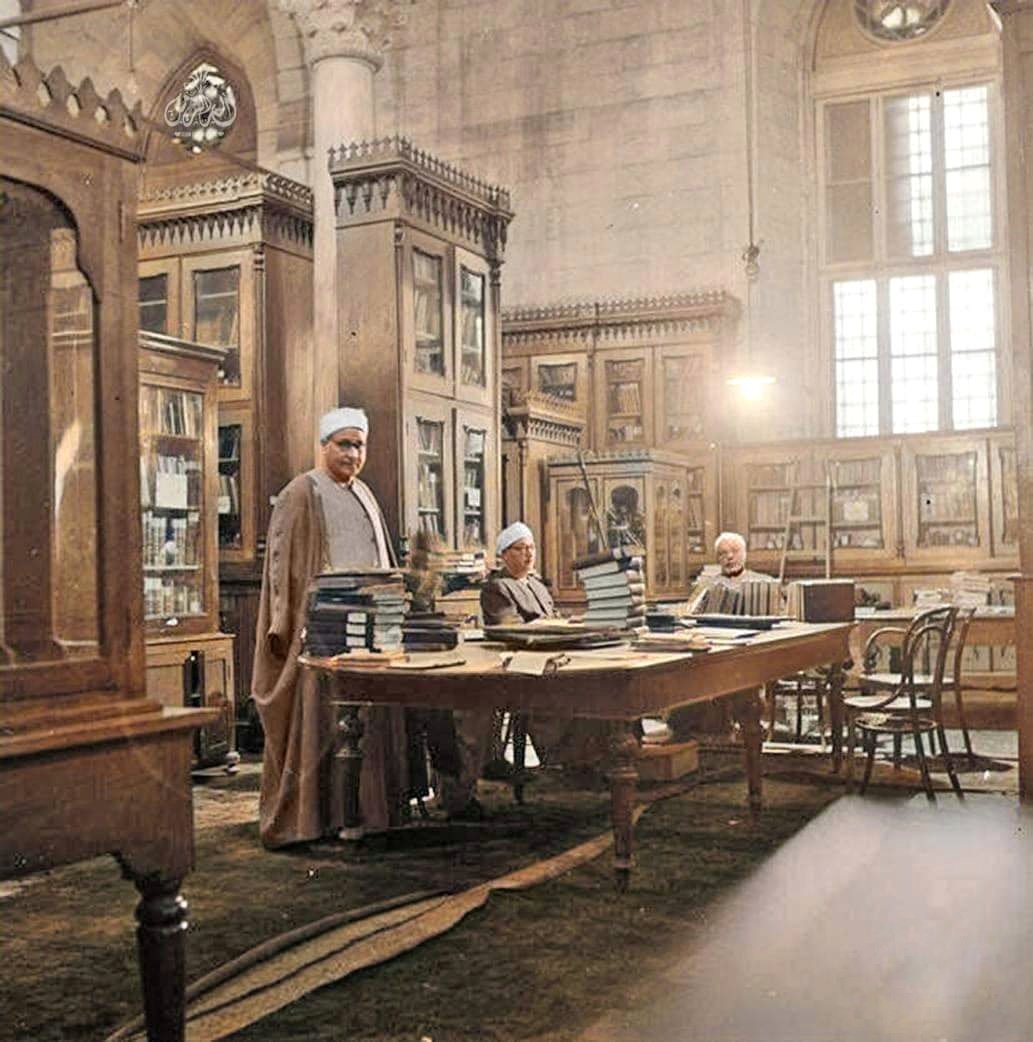 مكتبة جامع الازهر سنة 1950
#masrzaman