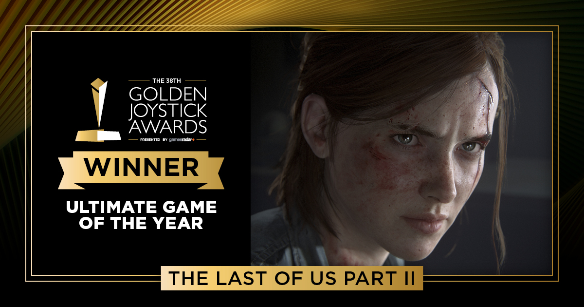 An incredible congratulations to @Naughty_Dog for winning a huge selection of #GoldenJoysticks Awards for The Last of Us Part II!💙 *deep breath*
Best Audio
Best Storytelling
Best Visual Design
Studio of the Year
PlayStation Game of the Year
Ultimate Game of the Year https://t.co/X7VxHf2DgC