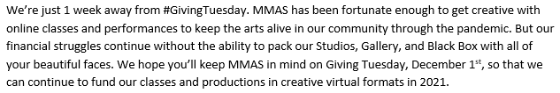 The Mass Arts Center (formerly MMAS) (@mmasblackbox) on Twitter photo 