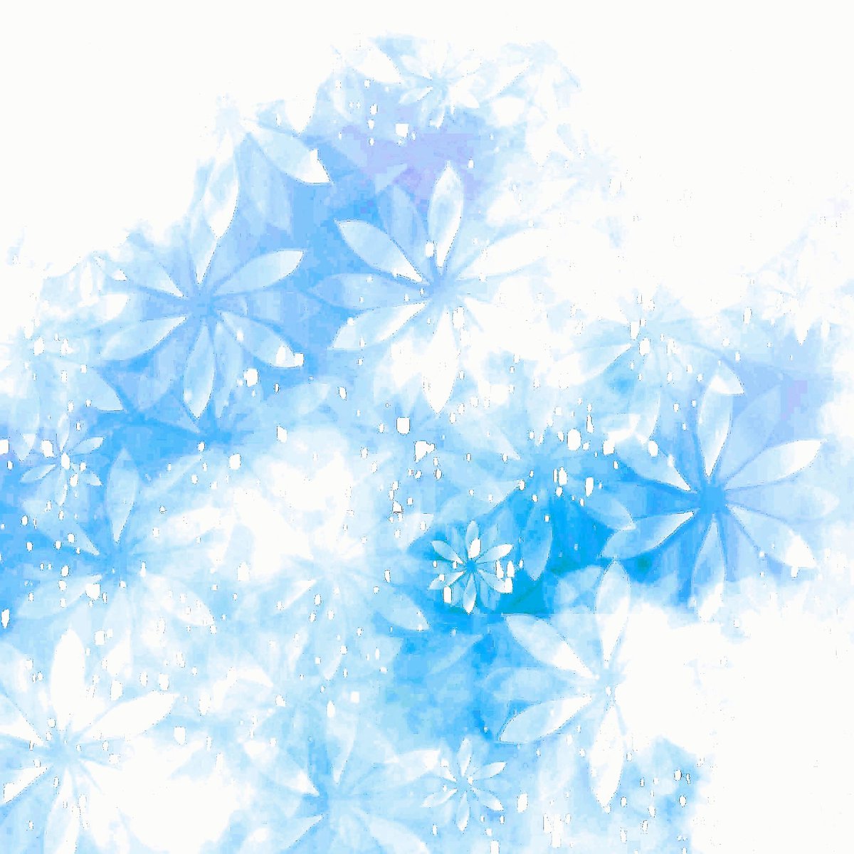 カラフルな花の背景です フリー素材です 前に描いた花のイラストの加工や調整で あやや りんのイラスト