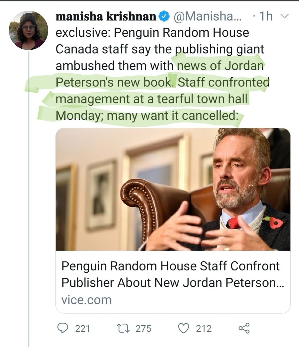 The people who *cried at work* because Jordan Peterson wrote a book don't get to call anyone "fragile" ever again.