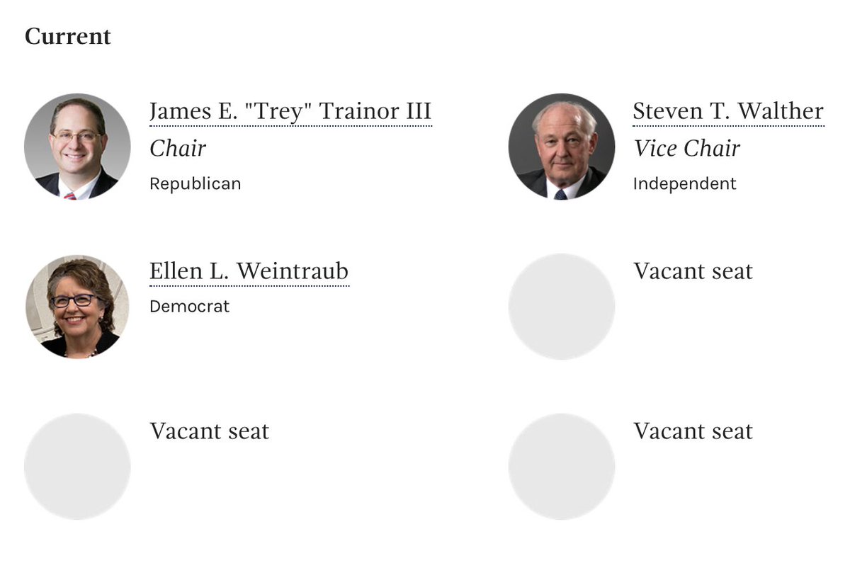 Trey Trainer, the  @FEC commissioner (a Trump appointee), heads the agency responsible for campaign finances oversight, but lately, he has been busy helping spread baseless electoral fraud conspiracy theories.