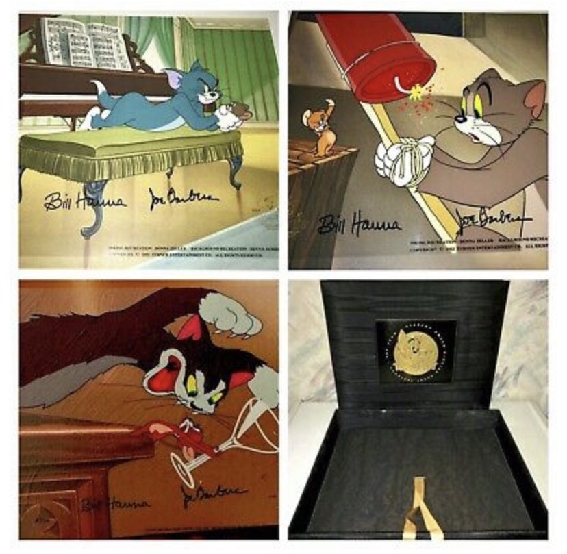 RingosTv's tweet image. #TomAndJerryMovie may be released in 2021, but in the meantime, you can pounce on over to our site and check out our #rare signed #animationcels. ebay.com/itm/Tom-And-Je… #tomandjerry #hannabarbera